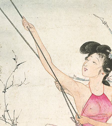 陵县-胡也佛的仕女画和最知名的金瓶梅秘戏图